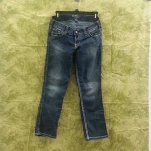 Silver jeans co. W29 twisted capris blue stretch